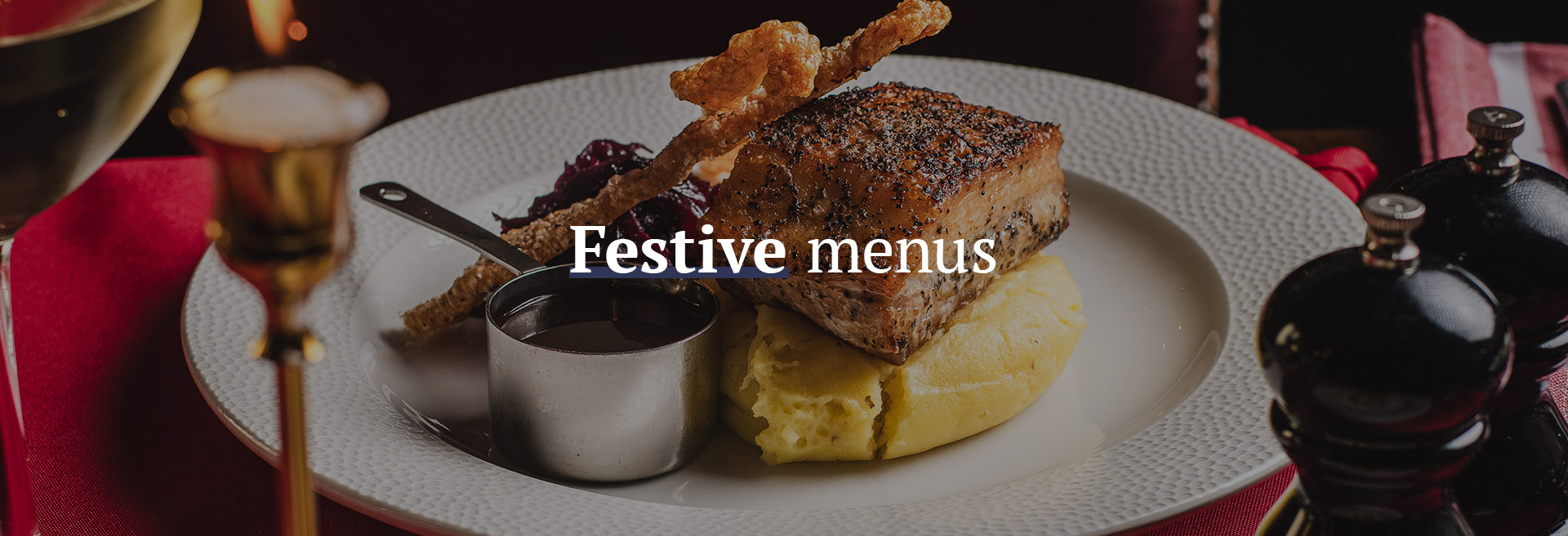 Christmas menu at The Marquis of Granby